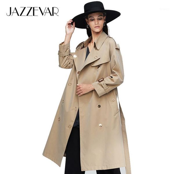 jazzevar 2020 new arrival autumn trench coat women loose clothing outerwear double breasted women long coat 9024-11, Tan;black
jazzevar 2020 new arrival autumn trench coat women loose clothing outerwear double breasted women long coat 9024-11, Tan;black