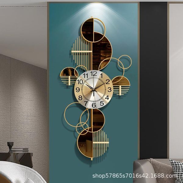 nordic light luxury living room home decoration personalized creative ironwork wall clock black and golden option
nordic light luxury living room home decoration personalized creative ironwork wall clock black and golden option