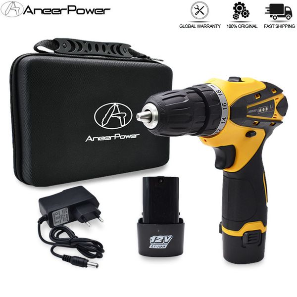 12v lightweight mini battery screwdriver cordless hand electric drill home diy power tools drilling mounting screws c1220
12v lightweight mini battery screwdriver cordless hand electric drill home diy power tools drilling mounting screws c1220