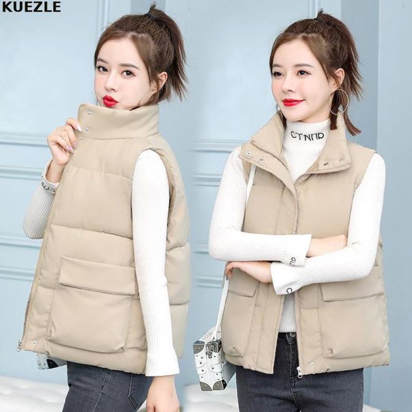 women's autumn fashion vest cotton jacket 2021 sleeveless zipper coats female casaco parka jacket plus size m-5xl outwear veste, Black
women's autumn fashion vest cotton jacket 2021 sleeveless zipper coats female casaco parka jacket plus size m-5xl outwear veste, Black