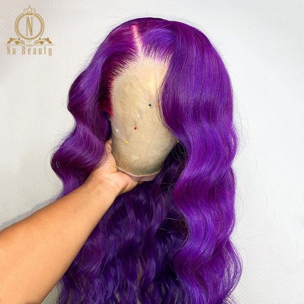 violet purple color wig body wave 13x6 lace front human hair wigs pre plucked colored straight long wig for women remy na beauty, Black;brown
violet purple color wig body wave 13x6 lace front human hair wigs pre plucked colored straight long wig for women remy na beauty, Black;brown