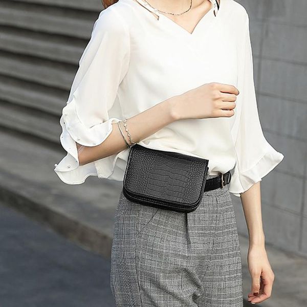 pu leather 2020 new jewelry store salesperson shopping guide women's waist bag crocodile pattern small black soft leather
pu leather 2020 new jewelry store salesperson shopping guide women's waist bag crocodile pattern small black soft leather