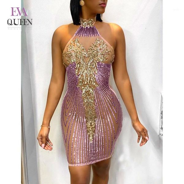 evaqueen halter purple sequin party dress women backless hollow out ruched sleeveless club dress 2020 bodycon autumn1, Black;gray
evaqueen halter purple sequin party dress women backless hollow out ruched sleeveless club dress 2020 bodycon autumn1, Black;gray