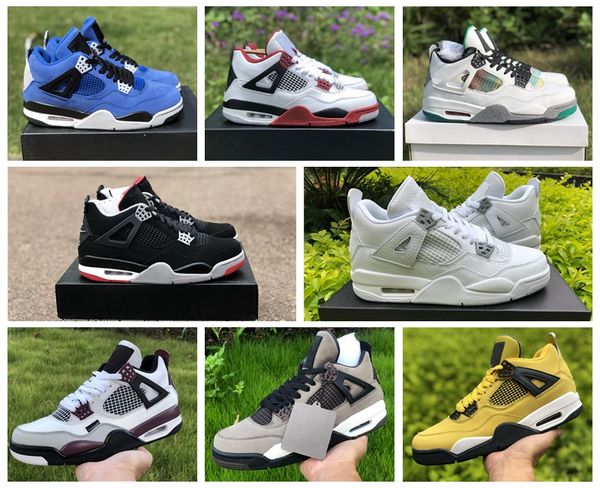 2020 new 4 4s jumpman basketball shoes metallic purple red green bred ovo splatter black what the men mens sport sneakers size 40-46
2020 new 4 4s jumpman basketball shoes metallic purple red green bred ovo splatter black what the men mens sport sneakers size 40-46