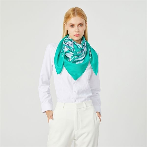90cm brand design belt print hijab women bandana handmade curled twill silk square scarf luxury foulard head scarves shawl y201007, Blue;gray
90cm brand design belt print hijab women bandana handmade curled twill silk square scarf luxury foulard head scarves shawl y201007, Blue;gray