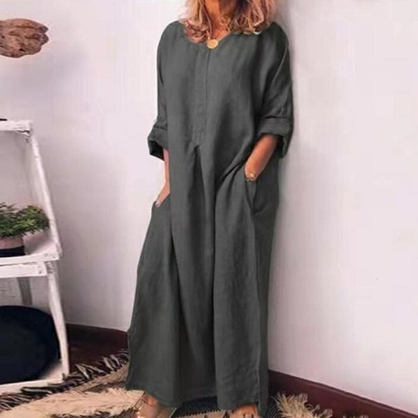 fashion women bohemian style full slim up maxi dress round neck solid color loose linen long sleeve autumn holiday dresses vestidos, Black;gray
fashion women bohemian style full slim up maxi dress round neck solid color loose linen long sleeve autumn holiday dresses vestidos, Black;gray