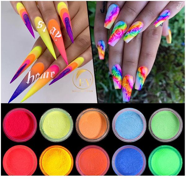 6pcs/lot fluorescen gradient nail glitter neon powder shinny pigment dust power for uv gel polish diy nail art dec jllbqj, Silver;gold
6pcs/lot fluorescen gradient nail glitter neon powder shinny pigment dust power for uv gel polish diy nail art dec jllbqj, Silver;gold