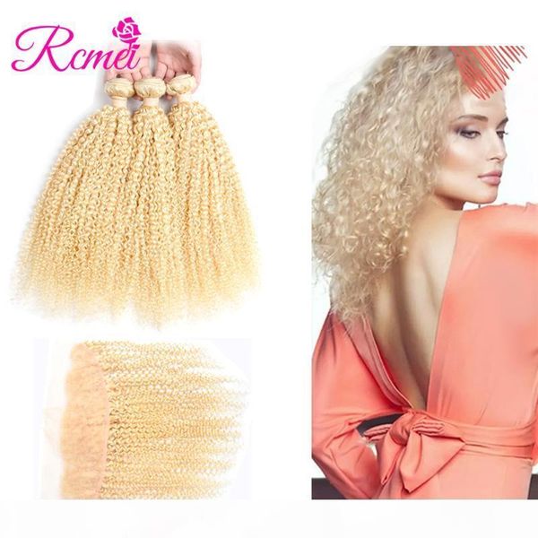 rcmei mongolian kinky curly human hair 613 blonde ear to ear frontal with bundles 100% human hair weaving 10-30inch can mix length, Black;brown
rcmei mongolian kinky curly human hair 613 blonde ear to ear frontal with bundles 100% human hair weaving 10-30inch can mix length, Black;brown