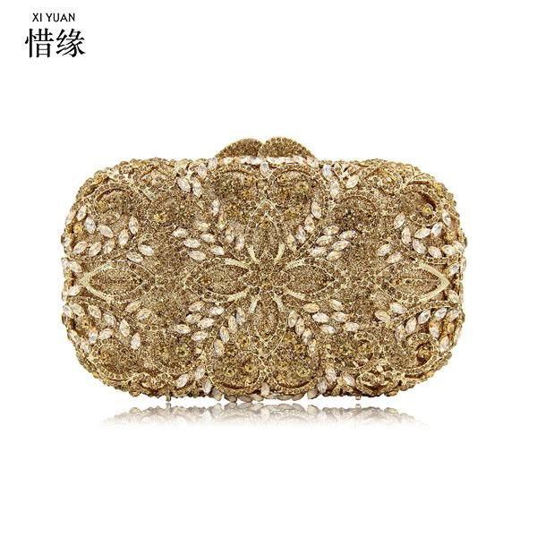 xiyuan brand gold crystal diamond evening clutch bag bridal wedding sparkly rhinestone cocktail banquet bag pochette purse
xiyuan brand gold crystal diamond evening clutch bag bridal wedding sparkly rhinestone cocktail banquet bag pochette purse