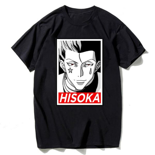 t shirt men fashion hisoka hunter x hunter printed fashionable round neck t-shirts men's short sleeve t-shirt bbywfd lg2010
