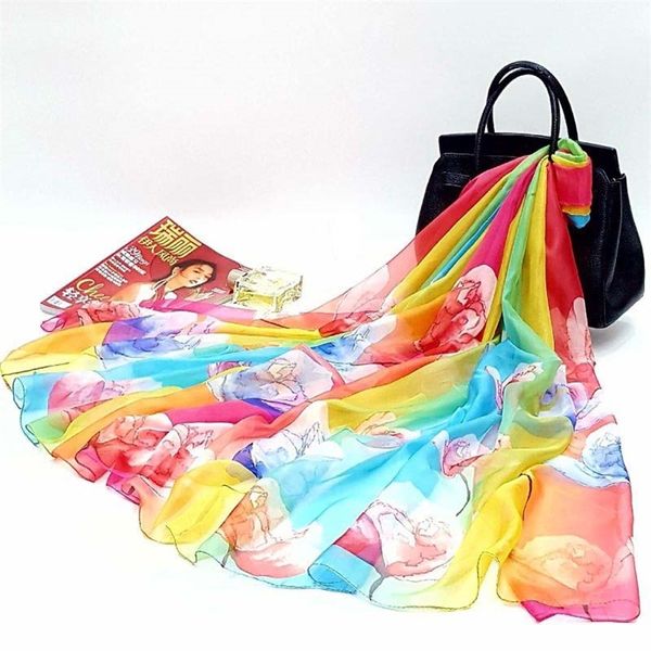 hanxi oversize chiffon silk rainbow print summer sunscreen female beach scarf variety thin section shawl 200cm y201007, Blue;gray
hanxi oversize chiffon silk rainbow print summer sunscreen female beach scarf variety thin section shawl 200cm y201007, Blue;gray