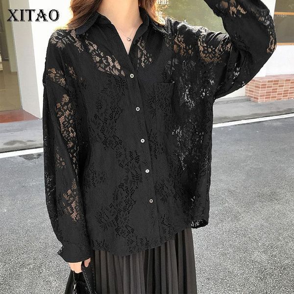 xitao lace perspective blouse fashion new full sleeve pocket single breast 2020 spring hollow out casual style shirt xj39801, White
xitao lace perspective blouse fashion new full sleeve pocket single breast 2020 spring hollow out casual style shirt xj39801, White