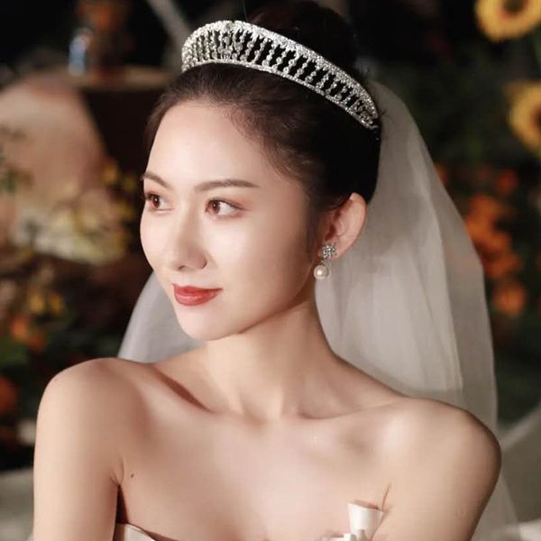 kunling the same type of bridal wedding headdress net red luxury diamond crown korean modeling dress hair accessories, Silver
kunling the same type of bridal wedding headdress net red luxury diamond crown korean modeling dress hair accessories, Silver