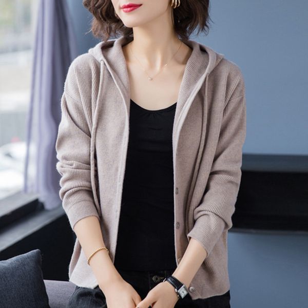 spring and autumn new style mother foreign style hooded small cardigan loose coat fashion sweater coat coatfemale middle-aged short jacket o, White;black
spring and autumn new style mother foreign style hooded small cardigan loose coat fashion sweater coat coatfemale middle-aged short jacket o, White;black