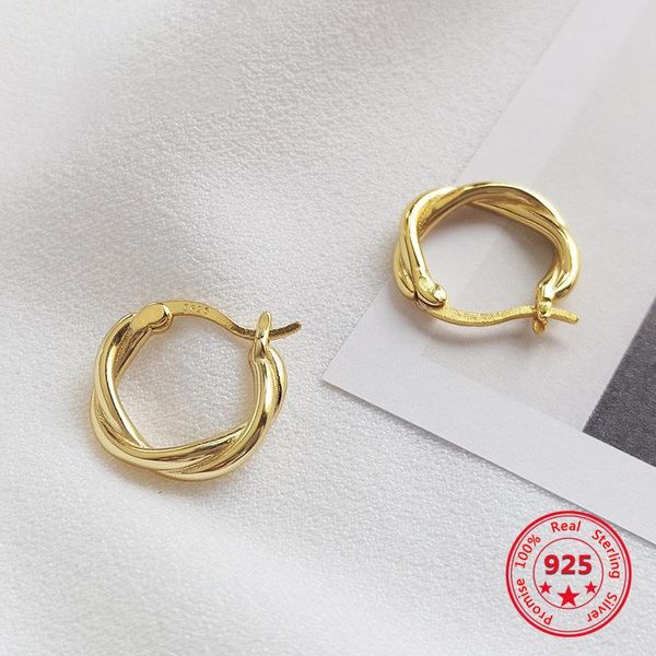 hoop & huggie factory price 100% 925 silver fashion concise delicate gold twist earrings fine jewelry for female, Golden;silver
hoop & huggie factory price 100% 925 silver fashion concise delicate gold twist earrings fine jewelry for female, Golden;silver