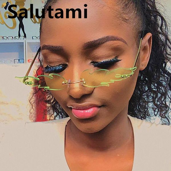 unique rimless flame sunglasses for women vintage alloy candy color gradient uv400 sun glasses men cool hip hp fire party shades, White;black
unique rimless flame sunglasses for women vintage alloy candy color gradient uv400 sun glasses men cool hip hp fire party shades, White;black