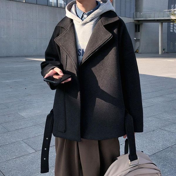 men's wool & blends 2021 winter fashion snow jacket loose woolen cashmere trench coats windbreaker lapel collar youth parkas m-2xl, Black
men's wool & blends 2021 winter fashion snow jacket loose woolen cashmere trench coats windbreaker lapel collar youth parkas m-2xl, Black