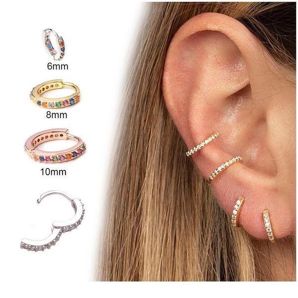 rainbow zircon circle hoop earring for women fashion round small simple cartilage earrings hoops party wedding jewelry g jllbac, Black
rainbow zircon circle hoop earring for women fashion round small simple cartilage earrings hoops party wedding jewelry g jllbac, Black