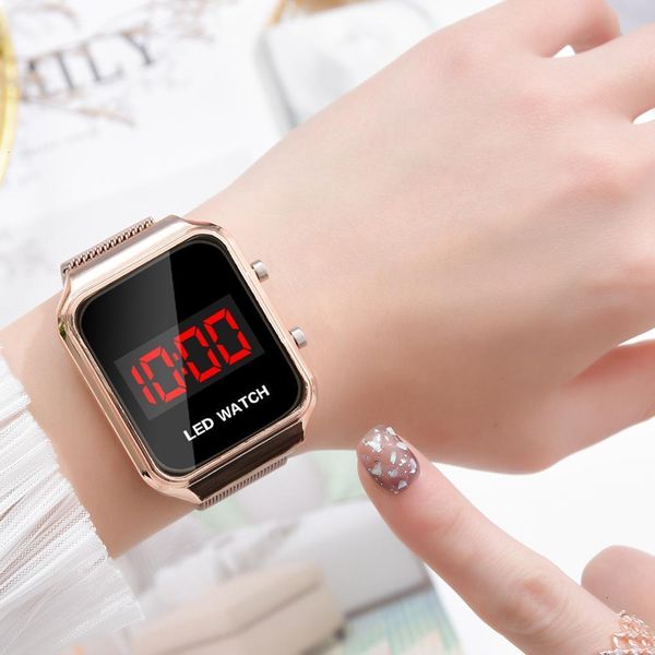 luxury watches 2020 sport digital men's women watches led ladies wristwatches black electronic magnetic watches reloj mujer, Silver
luxury watches 2020 sport digital men's women watches led ladies wristwatches black electronic magnetic watches reloj mujer, Silver