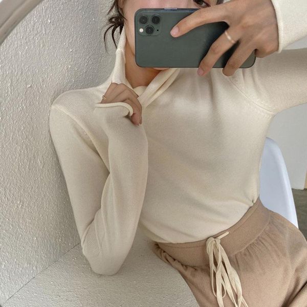 women's sweater autumn high-neck long sleeve slim fit inside and outside bottoming pullovers solid color knitwear jumpers/, White;black
women's sweater autumn high-neck long sleeve slim fit inside and outside bottoming pullovers solid color knitwear jumpers/, White;black