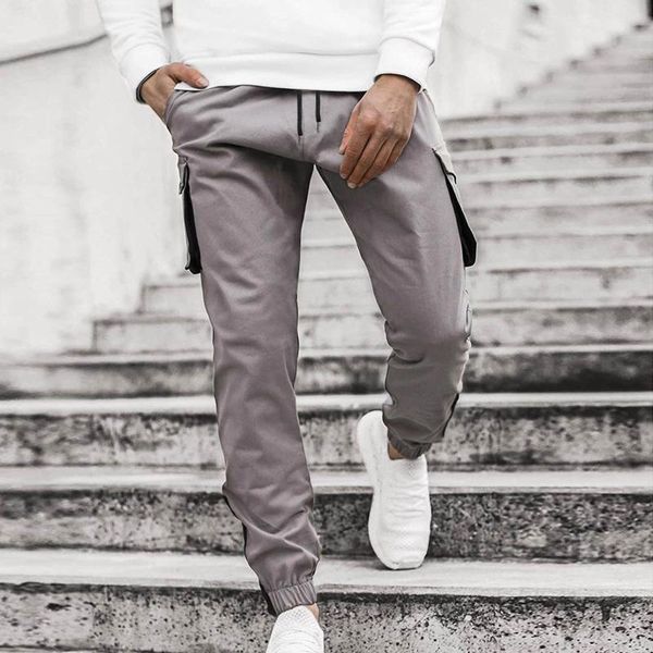 men's pants mens clothes casual fitness patchwork bodybuilding pocket skin full length sports harajuku joggers streetwear, Black
men's pants mens clothes casual fitness patchwork bodybuilding pocket skin full length sports harajuku joggers streetwear, Black