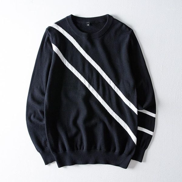 selling men's round collar winter autumn sweaters knitted o-neck striped sweaters casual gentlemen's pullovers men clothes1, White;black 
selling men's round collar winter autumn sweaters knitted o-neck striped sweaters casual gentlemen's pullovers men clothes1, White;black