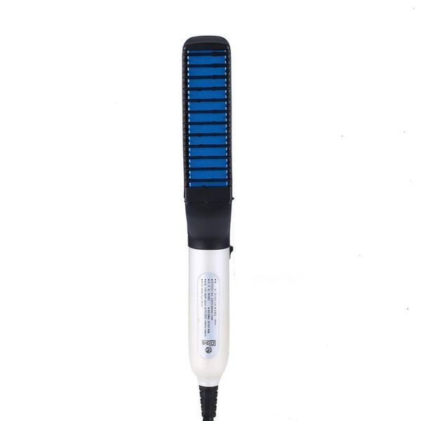 hair brushes quick beard straightener multifunctional comb curling curler show cap men, Silver
hair brushes quick beard straightener multifunctional comb curling curler show cap men, Silver
