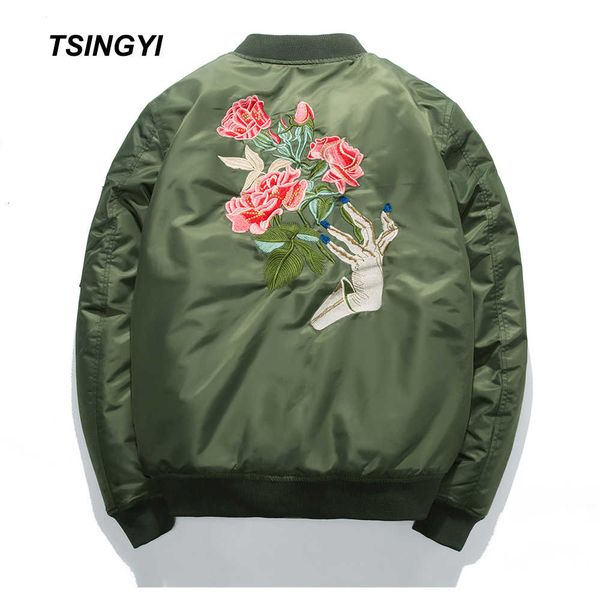 tsingyi spring jacket men embroidery rose floral windbreaker bomber jacket stand collar veste militaire homme mens coat, Black;brown
tsingyi spring jacket men embroidery rose floral windbreaker bomber jacket stand collar veste militaire homme mens coat, Black;brown