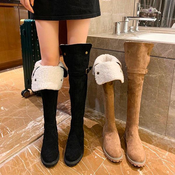 2020 winter fashion over the knee boots for women platform boots chunky women's padded luxury designers plush shoes woman, Black
2020 winter fashion over the knee boots for women platform boots chunky women's padded luxury designers plush shoes woman, Black