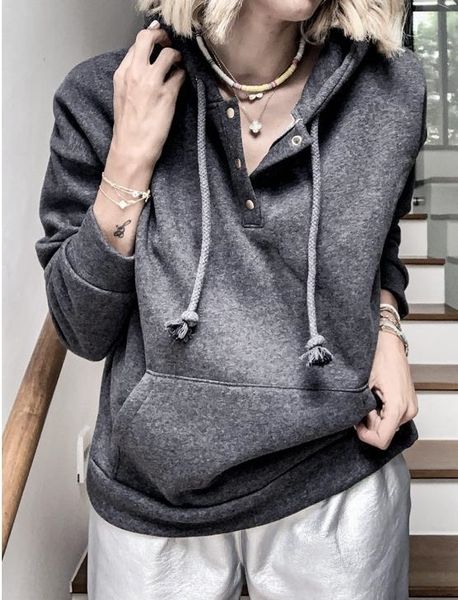 2020 pullover winter urban leisure sweater thickened women's pullover hooded loose women's sweater jomfs, Black
2020 pullover winter urban leisure sweater thickened women's pullover hooded loose women's sweater jomfs, Black