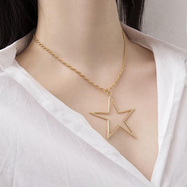 necklace clavicle chain iron alloy star pendant necklace jewelry for women party wedding ll@17, Silver
necklace clavicle chain iron alloy star pendant necklace jewelry for women party wedding ll@17, Silver