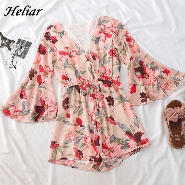 heliar v-neck floral printed rompers women drawstring jumpsuits elegant rompers elastic waist lady 2019 summer loose playsuits t200704, Black;white
heliar v-neck floral printed rompers women drawstring jumpsuits elegant rompers elastic waist lady 2019 summer loose playsuits t200704, Black;white