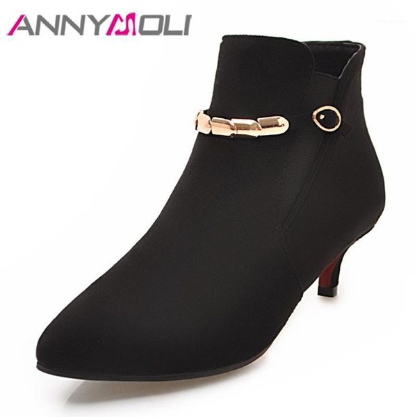 boots annymoli women ankle winter mid heel fashion pointed toe buckle short green ladies footwear autumn plus size 41, Black
boots annymoli women ankle winter mid heel fashion pointed toe buckle short green ladies footwear autumn plus size 41, Black