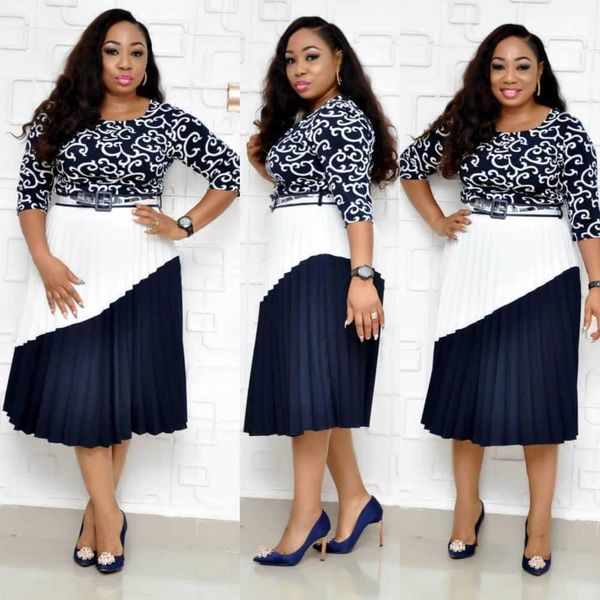 casual dresses african for women elegent fashion style plus size polyester knee-length dress l-3xl, Black;gray
casual dresses african for women elegent fashion style plus size polyester knee-length dress l-3xl, Black;gray