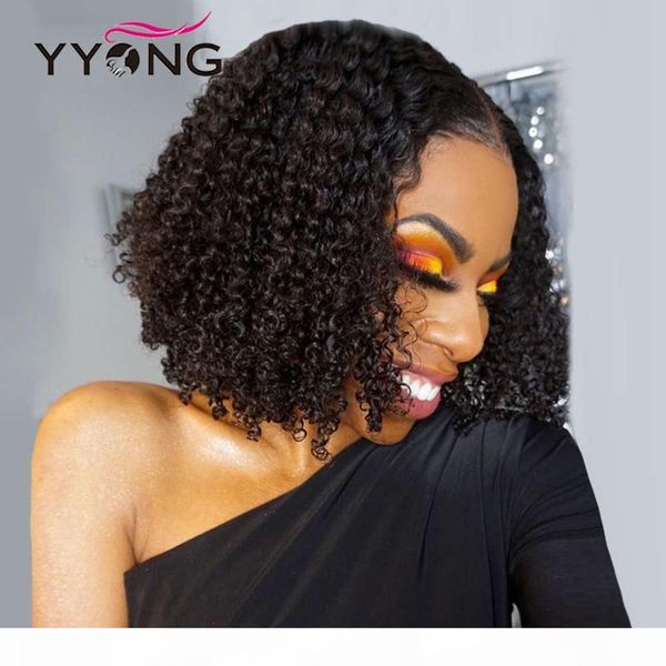 yyong 4x4 closure kinky curly 13x4 lace front human hair wigs jerry curl short bob wig natural hairline 150%, Black;brown
yyong 4x4 closure kinky curly 13x4 lace front human hair wigs jerry curl short bob wig natural hairline 150%, Black;brown