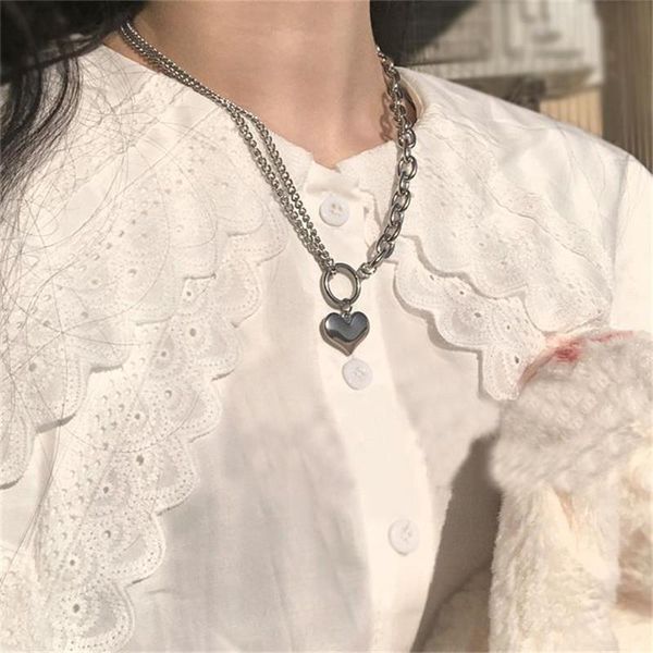 stainless punk sweet heart shape pendant necklace silver color chain accessory for women egirl bff dating party jewelry gift, Golden;silver
stainless punk sweet heart shape pendant necklace silver color chain accessory for women egirl bff dating party jewelry gift, Golden;silver