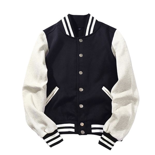 new arrival spliced brand single breasted patchwork short style rib sleeve bomber jacket men cotton casual baseball coat 201028, Black;brown
new arrival spliced brand single breasted patchwork short style rib sleeve bomber jacket men cotton casual baseball coat 201028, Black;brown