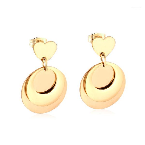 LUXUKISSKIDS Korean Style Round Heart Stainless Steel Drop Earrings Set For Fashion Jewelry Women Party Gift Gold/Steel Earrings1, Silver
LUXUKISSKIDS Korean Style Round Heart Stainless Steel Drop Earrings Set For Fashion Jewelry Women Party Gift Gold/Steel Earrings1, Silver