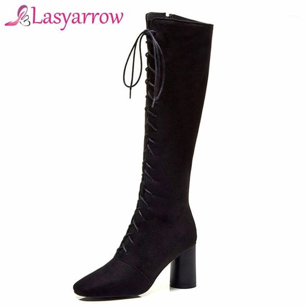 boots lasyarrow knee high motorcycle thick heels square toe solid black ladies footwear zipper lacing botas1
boots lasyarrow knee high motorcycle thick heels square toe solid black ladies footwear zipper lacing botas1