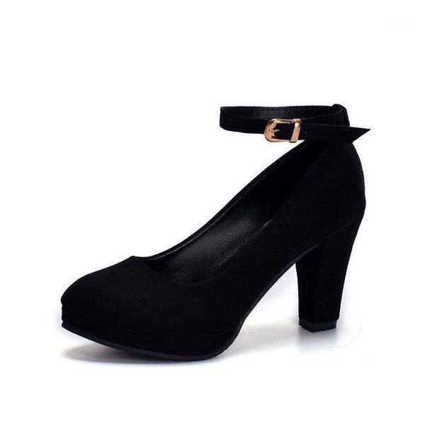 2020 new autumn high heels women platform pumps suede shoes women ankle strap thick heels comfortable work shoes1, Black
2020 new autumn high heels women platform pumps suede shoes women ankle strap thick heels comfortable work shoes1, Black