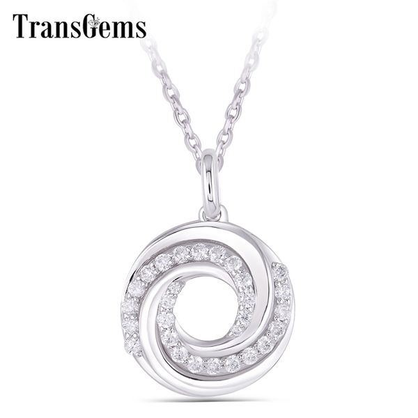 transgems solid 14k 585 white gold def color moissanite circle pendant necklace for women chain necklace daily wear y200620, Silver
transgems solid 14k 585 white gold def color moissanite circle pendant necklace for women chain necklace daily wear y200620, Silver