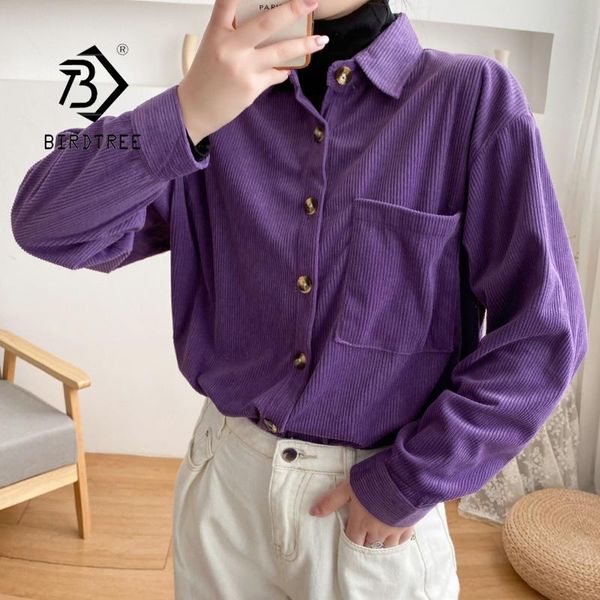 spring women solid corduroy batwing sleeve vintage blouse turn-down collar autumn loose button up bf style shirt t0o406f, White 
spring women solid corduroy batwing sleeve vintage blouse turn-down collar autumn loose button up bf style shirt t0o406f, White