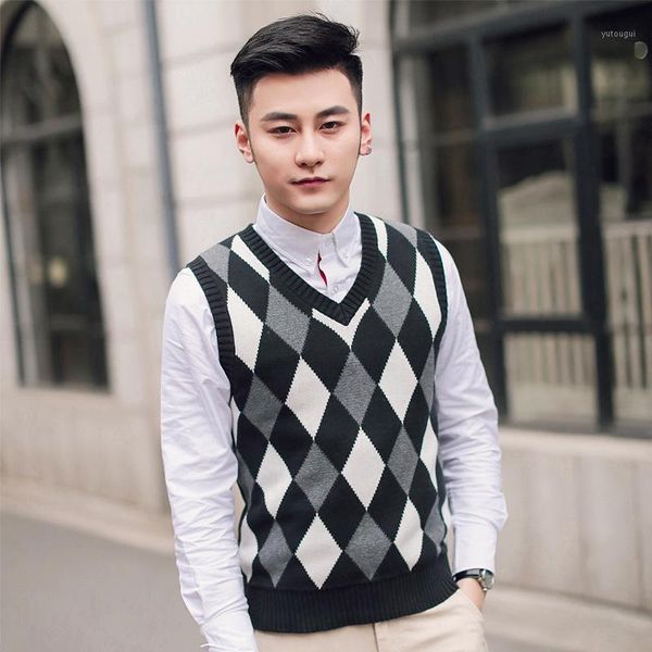 men's wool vest pullover autumn winter warm thick v-neck argyle slim fit fashion clothes knitted cotton casual male sweaters1, Black;white
men's wool vest pullover autumn winter warm thick v-neck argyle slim fit fashion clothes knitted cotton casual male sweaters1, Black;white