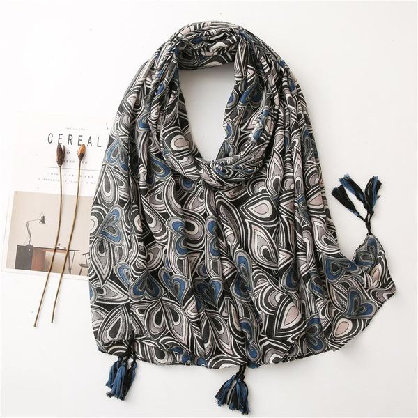 geometric black women's scarf cotton linen autumn winter korean stitching long shawl bandana hijab scarf, Blue;gray
geometric black women's scarf cotton linen autumn winter korean stitching long shawl bandana hijab scarf, Blue;gray
