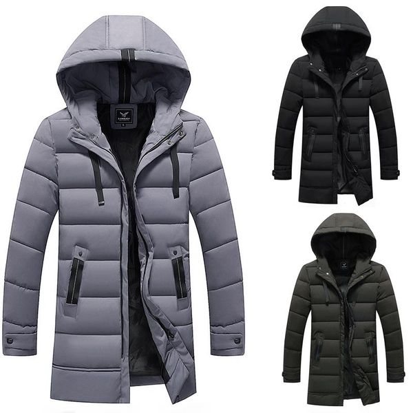 british style fashion winter jacket men hooded coats casual thick warm parka long trench windproof solid color chaqueta hombre, Black
british style fashion winter jacket men hooded coats casual thick warm parka long trench windproof solid color chaqueta hombre, Black