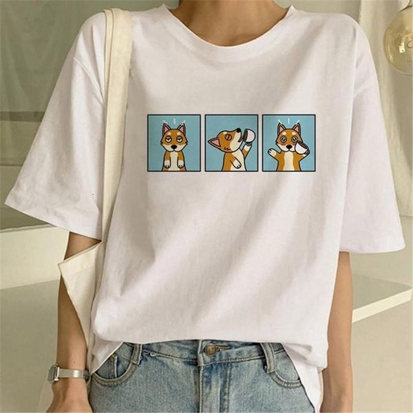 new summer kawaii women tshirts cartoon dogs printed t shirt fashion round neck woman clothing short sleeve tshirt femme, White
new summer kawaii women tshirts cartoon dogs printed t shirt fashion round neck woman clothing short sleeve tshirt femme, White