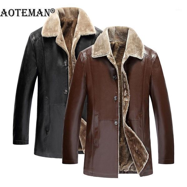 men winter coats pu leather jackets fleece warm outwears men's clothing brand thick jacket solid fur collar vintage coat lm0331, Black
men winter coats pu leather jackets fleece warm outwears men's clothing brand thick jacket solid fur collar vintage coat lm0331, Black
