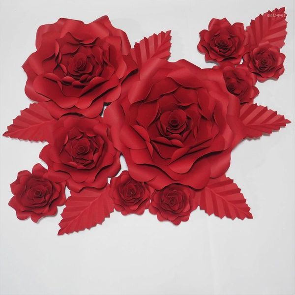 2020 red giant paper flowers artificial rose 9pcs+ 6 leaves for wedding & event backdrop decor baby nursery windows display1
2020 red giant paper flowers artificial rose 9pcs+ 6 leaves for wedding & event backdrop decor baby nursery windows display1