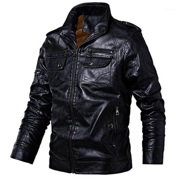 2019 new leather jacket men coats m-6xl brand pu outerwear jacket men business winter faux fur male fleece1, Black;brown
2019 new leather jacket men coats m-6xl brand pu outerwear jacket men business winter faux fur male fleece1, Black;brown