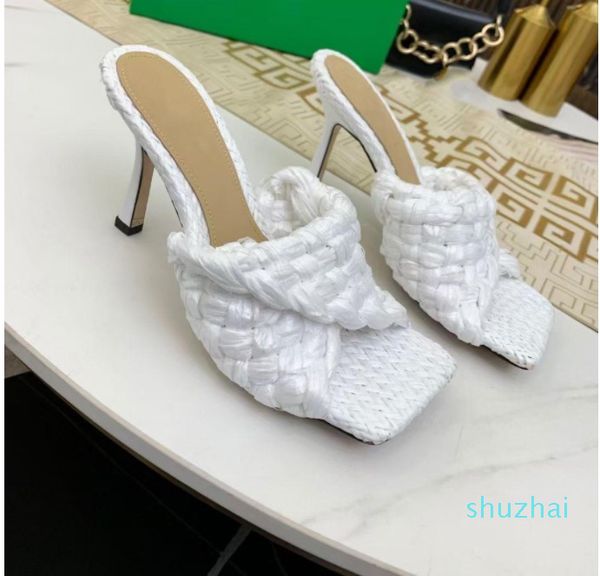 2021 women high heels summer slipper woven leather mules squared the lido sandal party sandals shoes, Black
2021 women high heels summer slipper woven leather mules squared the lido sandal party sandals shoes, Black
